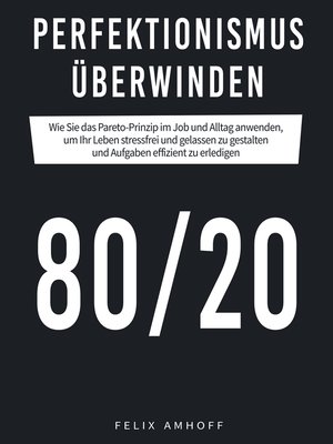 cover image of Perfektionismus überwinden